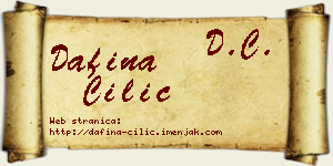 Dafina Cilić vizit kartica